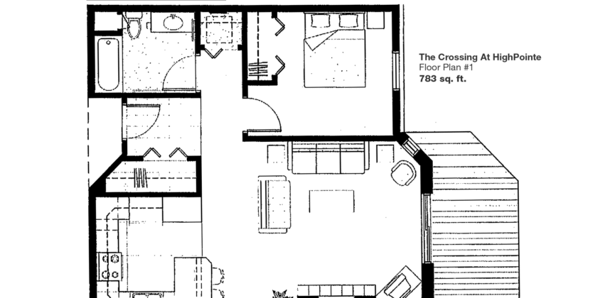 The Crossing One-Bedroom Apartment