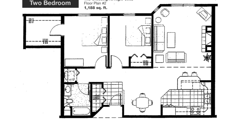 The Crossing Two-Bedroom Apartment