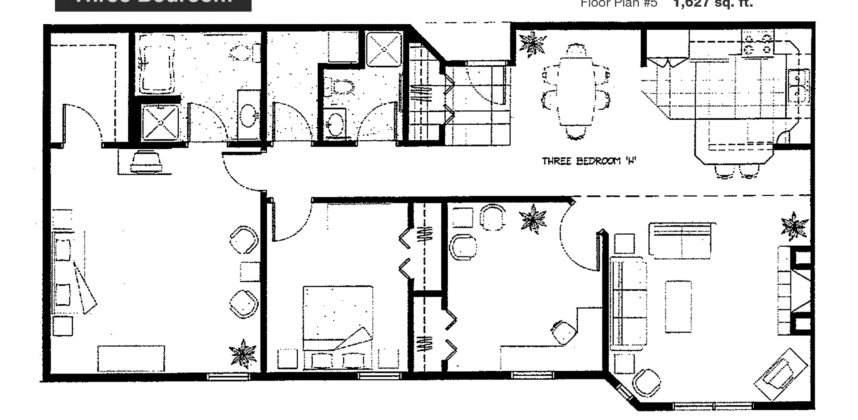 The Crossing Three-Bedroom Apartment